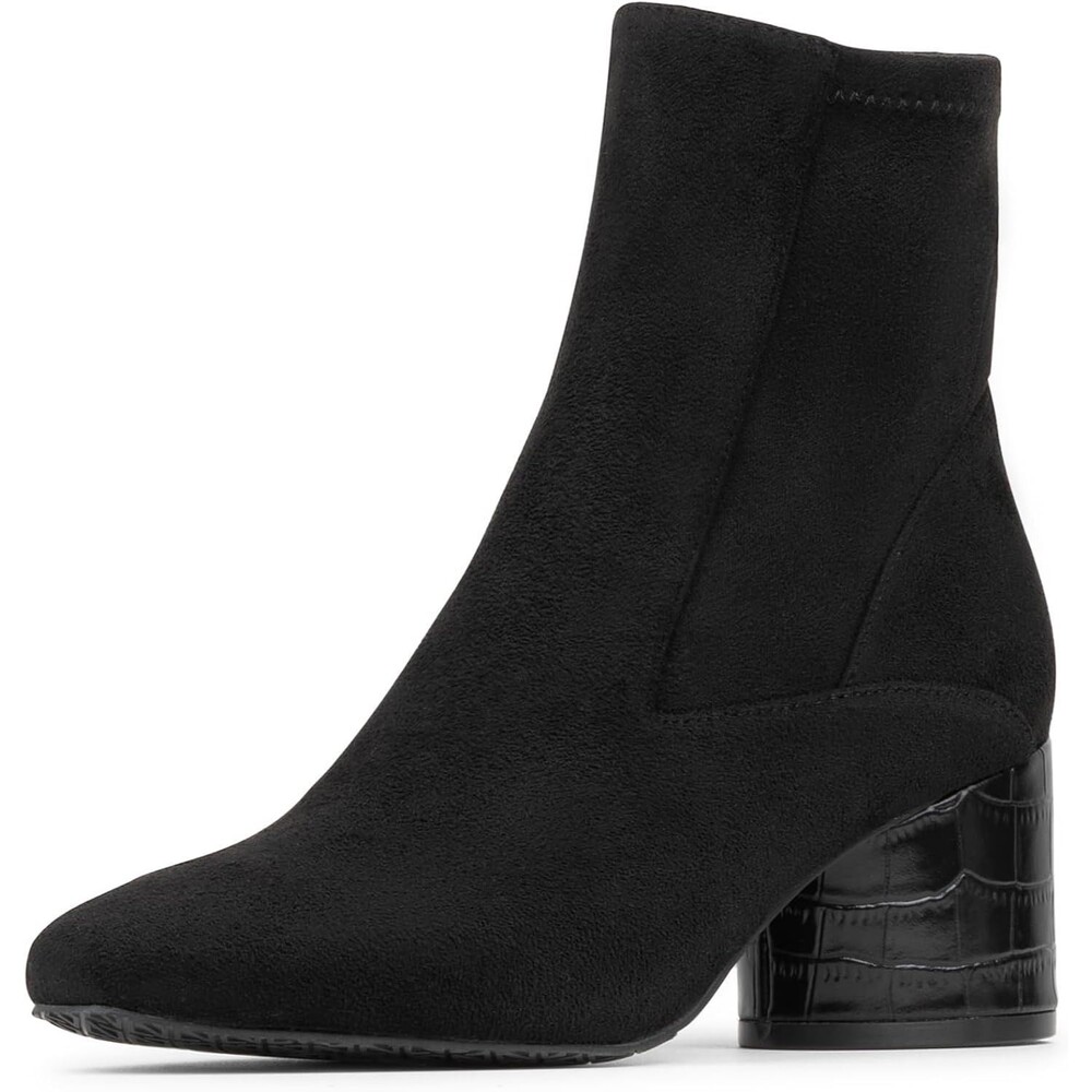 Donald J Pliner Women's Gaige Black Heeled Ankle Bootie Size 8.5